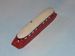 PRE WAR DINKY MECCANO GWR 2 TONE AUTO RAIL CAR - RED + WHITE