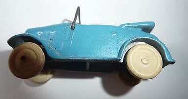 PRE WAR DINKY OPEN AUSTIN 7 SMALL CAR NO.35D LIGHT BLUE
