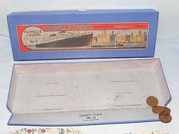 Pre war Dinky toys boxed set diecast model waterline ships famous liners 51 1243