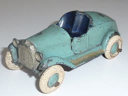 Pre war Taylor & Barrett (T&B) Sports Car. Very rare. Larger than Dinky scale.