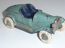 Pre war Taylor & Barrett (T&B) Sports Car. Very rare. Larger than Dinky scale.