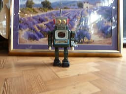RARE VINTAGE 1960S JAPENESE ALPS CO TELEVISION ROBOT BATT OPP TIN PLATE WORKING