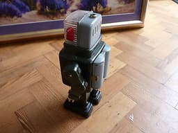 RARE VINTAGE 1960S JAPENESE ALPS CO TELEVISION ROBOT BATT OPP TIN PLATE WORKING