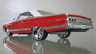 ROAD SIGNATURE 1964 MERCURY MARAUDER CUSTOM MUSCLE STREET CHROME WHEELS 1:18