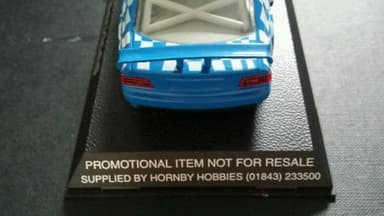 Scalextric 1 of 25 made print error bmw blue