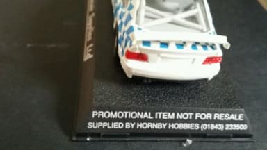 Scalextric 1 of 25 made print error bmw white