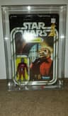 Star Wars Vintage Kenner Snaggletooth 21 A Back Card AFA 85 Clear Bubble 1979