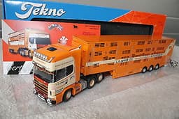Tekno- Jones,L,E Scania 4-serie Topline met veetrailer OVP/NEW