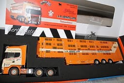 Tekno- Jones,L,E Scania 4-serie Topline met veetrailer OVP/NEW