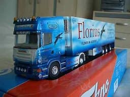 TEKNO SCANIA R TOPLINE FLORIUS HANS DE LAAT DUTCH 1:50 DIECAST LORRY