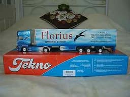TEKNO SCANIA R TOPLINE FLORIUS HANS DE LAAT DUTCH 1:50 DIECAST LORRY