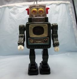 TELEVISION SPACEMAN ROBOT 1961 VINTAGE JAPANESE ALPS TINPLATE SPACE TOY 1960s