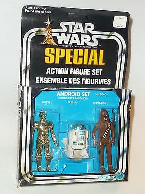 ULTRA RARE STAR WARS SPECIAL ANDROID ACTION FIGURE SET 38640 KENNER CANADA