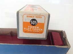 Very Rare Dinky Toy 505 Foden With Chains Maroon Original Boxed