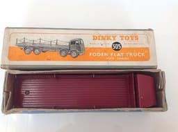 Very Rare Dinky Toy 505 Foden With Chains Maroon Original Boxed