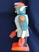 VINTAGE 1960s JAPAN MARX LINEMAR MR. MERCURY BATTERY OPERATED TIN TOY ROBOT