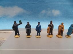 VINTAGE DINKY HORNBY DUBLO DIECAST RAILWAY STAFF & PASSENGERS