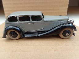 VINTAGE DINKY TOYS PRE WAR ?? ARMSTRONG SIDDERLEY CAR SMOOTH HUBS WHITE TYRES