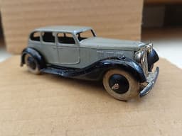 VINTAGE DINKY TOYS PRE WAR ?? ARMSTRONG SIDDERLEY CAR SMOOTH HUBS WHITE TYRES