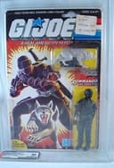 Vintage Hasbro GI-JOE 1985 AFA Snake Eyes MOC