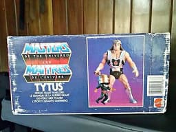 VINTAGE MOTU TYTUS FIGURE MINT IN BOX STILL SEALED WITH TAPE BAND 1986 MATTEL