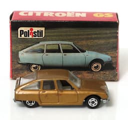 Vintage POLISTIL Citroen GS Diecast Brown Car Model Italy RJ37 Club 33 Politoys