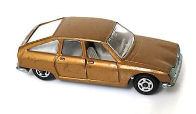 Vintage POLISTIL Citroen GS Diecast Brown Car Model Italy RJ37 Club 33 Politoys