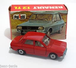 Vintage POLISTIL Renault 12 Diecast Car Model Italy RJ25 1970\'s Club 33 Politoys