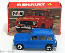Vintage POLISTIL Renault 4 Diecast Car Model Italy RJ22 1970\'s Club 33 Politoys