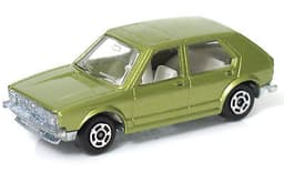 Vintage POLISTIL Volkswagen VW Golf Diecast Green Car Model Italy RJ51 Politoys