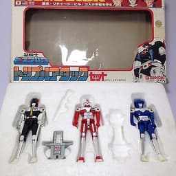 VINTAGE RARE BISMARCK BANDAI 80\'S TOY FIGURE ROBOT BOX PACK JAPAN POPY CHOGOKIN