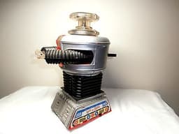 VINTAGE REMCO 1960s LOST IN SPACE BATTERY OPERATED ROBOT "T.V CHARACTER TOY"