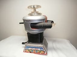 VINTAGE REMCO 1960s LOST IN SPACE BATTERY OPERATED ROBOT "T.V CHARACTER TOY"