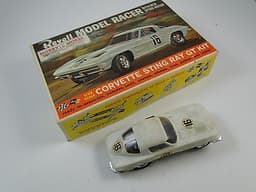 Vintage Revell Corvette Sting Ray GT Race Car Slot 1/32nd Scale SP500 Motor wBox