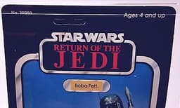 VINTAGE STAR WARS MOC BOBA FETT ROTJ 1983 AFA 80 *UNPUNCHED* *NICE*