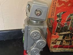 Vintage Tin Battery Operated Attacking Martian Robot Horikowa (S.H.) Japan