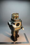 Vintage Tinplate Battery Operated TV Robot In Fair Condition Not Working (