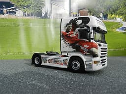 WSI Scania 1/50 Code 3 Steven Gerrard Truck Suit Tekno Conrad Corgi Trailer