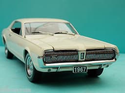 1:18 SUN STAR 1967 MERCURY COUGAR WHITE AMERICAN MODEL CAR MUSCLE RARE LHD L@@K!