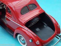 1:24 DANBURY MINT 1940 FORD DELUXE COUPE RED LHD AMERICAN MODEL CAR RARE L@@K!!
