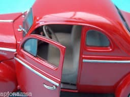 1:24 DANBURY MINT 1940 FORD DELUXE COUPE RED LHD AMERICAN MODEL CAR RARE L@@K!!