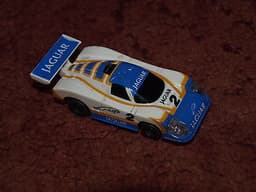 AURORA TOMY AFX SLOT CAR LE MANS JAGUAR XJR #2 WITH LIGHTS TESTED & RUNNING