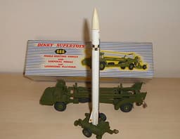Boxed Dinky Toys DieCast 1-43 Scale # 666 Corporal Missile Vehicle & Launcher