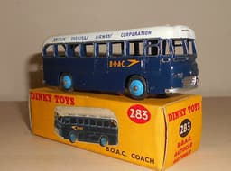 Boxed Dinky Toys DieCast #283 British Overseas Airways Corporation Coach 1956