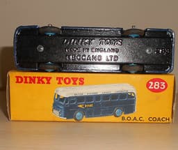 Boxed Dinky Toys DieCast #283 British Overseas Airways Corporation Coach 1956