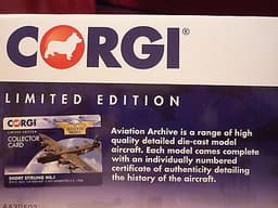 Corgi Aviation Limited Edition Short Stirling Mk.1 BF372 1:72 Diecast AA39502