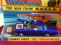 Corgi diecast car-Man From Uncle Car-in original box and packaging. MPN497