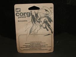 CORGI JUNIOR MINT MODELS DIECAST TOYS ORIGINAL CARD BATMAN JOKERMOBILE 1978
