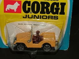 CORGI JUNIORS WHIZZWHEELS NEW DIECAST TOYS ORIGINAL CARD No.5 WILLYS JEEP