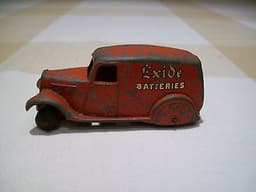 Dinky Toys Pre War Red Drydex & Exide Batteries Delivery Van # 28Y Rare !!!
